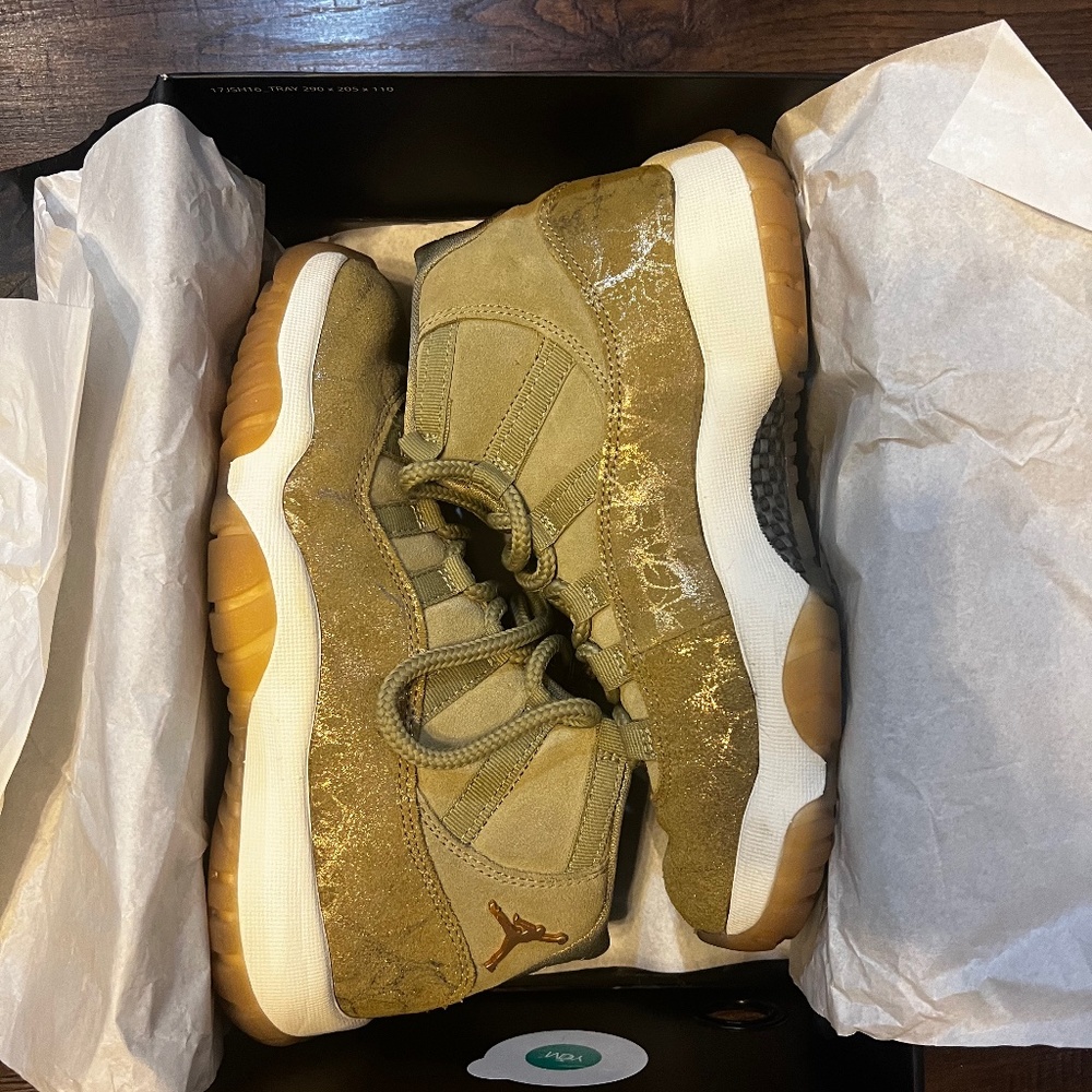 Gold Jordan Retro 11